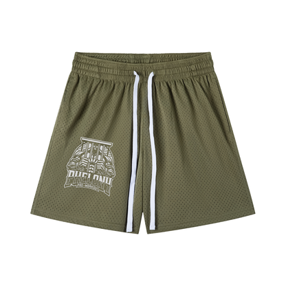 PHELONY Mesh Drawstring Shorts