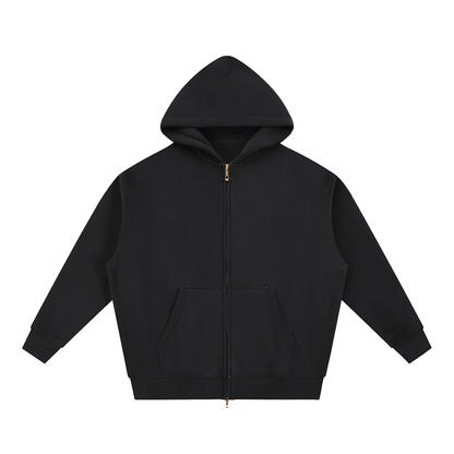 PHELONY Oversized Boxy Hoodie W/ Zipper