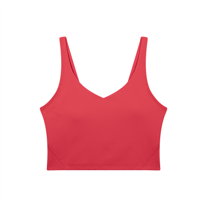 PHELONY Women's V-Neck Yoga Sports Bra