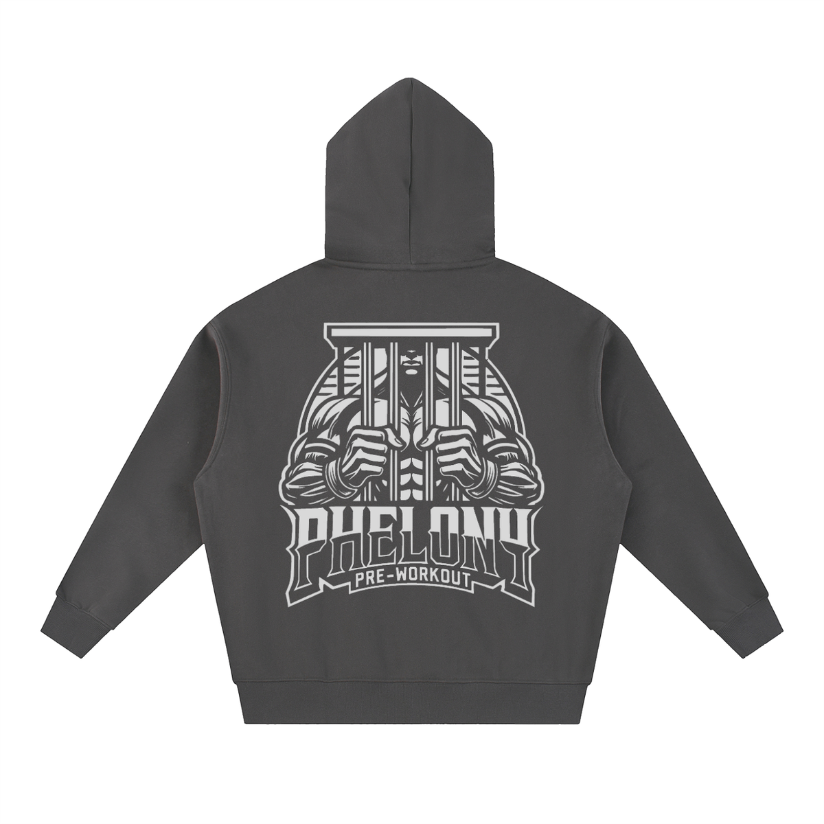 PHELONY Oversized Boxy Hoodie W/ Zipper