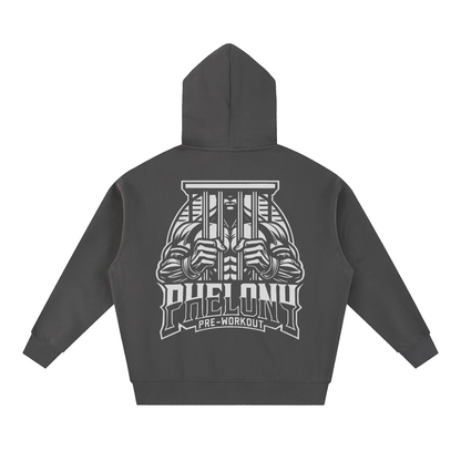 PHELONY Oversized Boxy Hoodie W/ Zipper