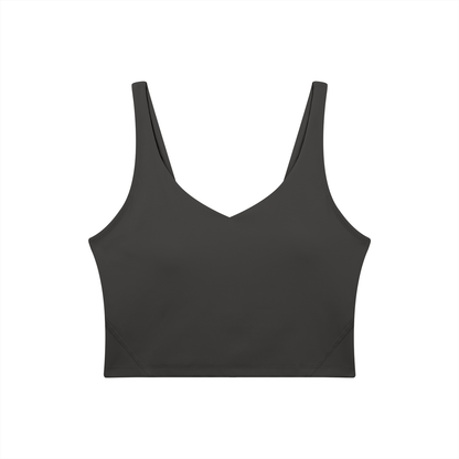 PHELONY Women's V-Neck Yoga Sports Bra