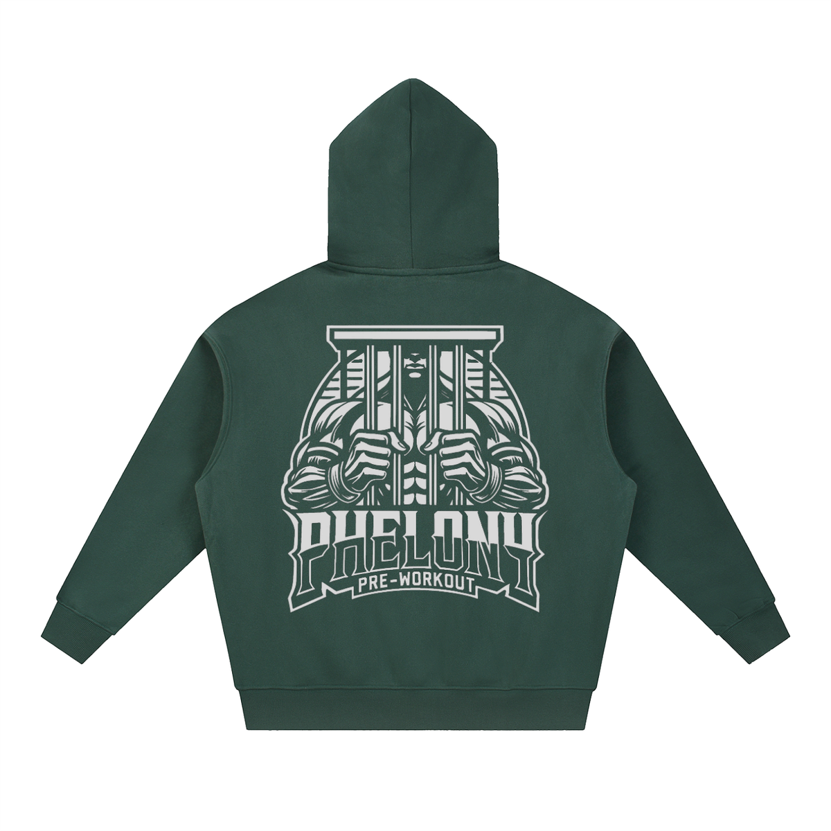 PHELONY Oversized Boxy Hoodie W/ Zipper