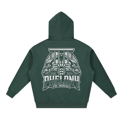 PHELONY Oversized Boxy Hoodie W/ Zipper