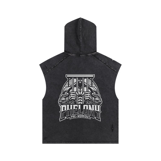 PHELONY Snow Washed Hooded Tank