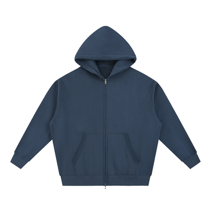 PHELONY Oversized Boxy Hoodie W/ Zipper