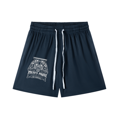 PHELONY Mesh Drawstring Shorts