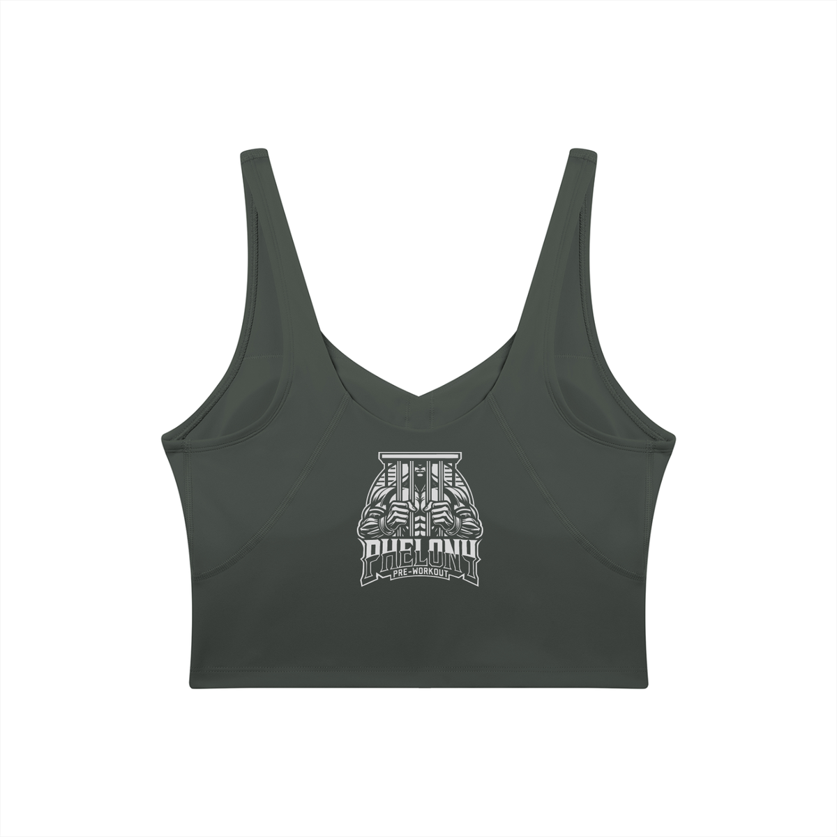 PHELONY Women's V-Neck Yoga Sports Bra