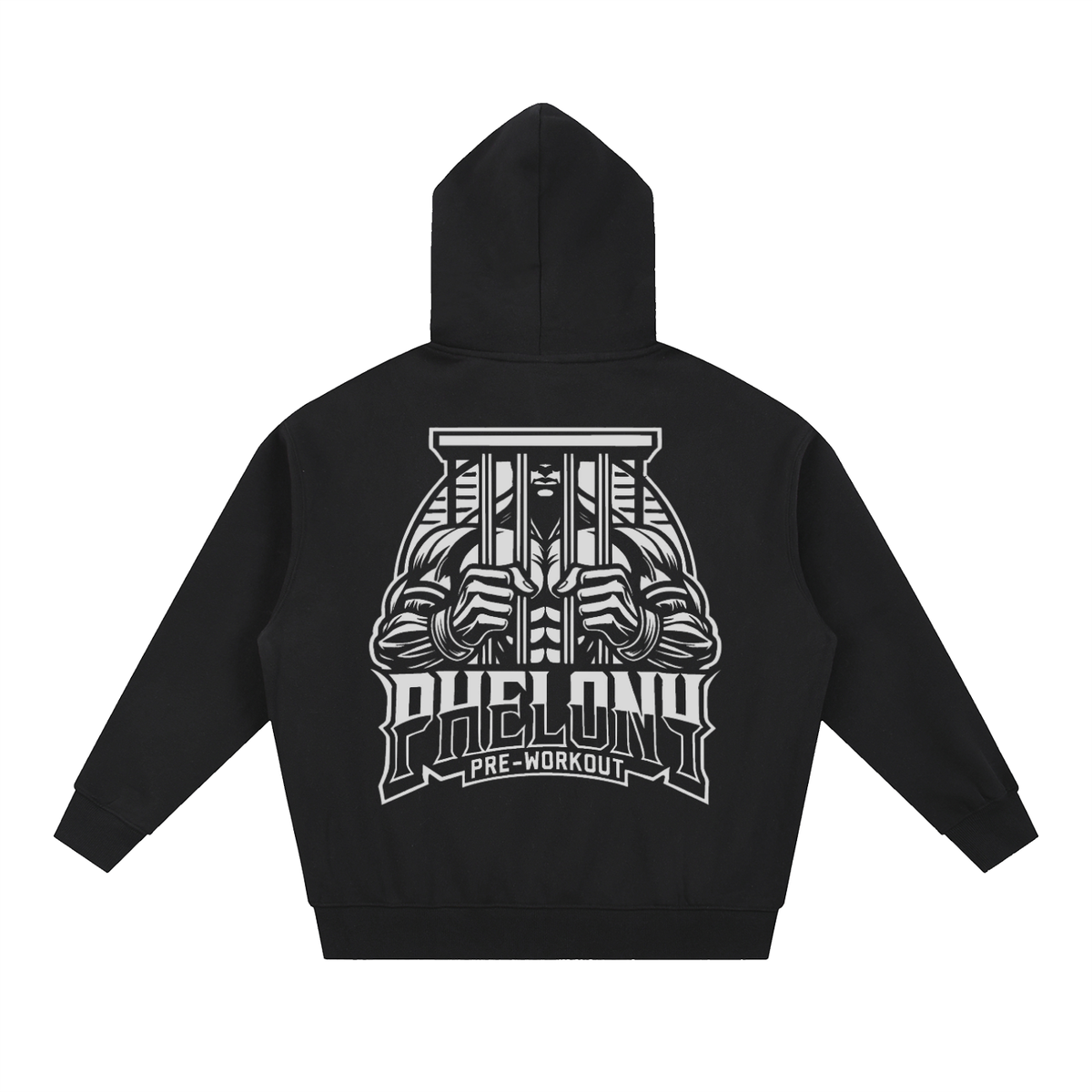 PHELONY Oversized Boxy Hoodie W/ Zipper