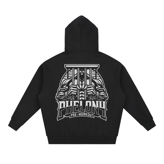 PHELONY Oversized Boxy Hoodie W/ Zipper