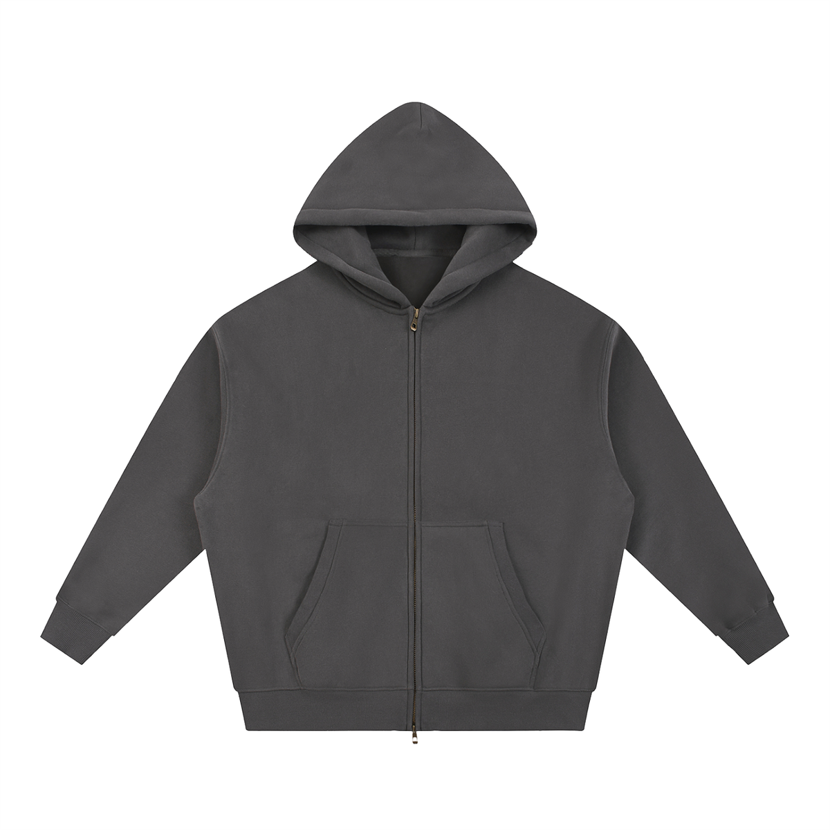 PHELONY Oversized Boxy Hoodie W/ Zipper