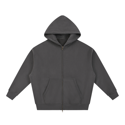 PHELONY Oversized Boxy Hoodie W/ Zipper