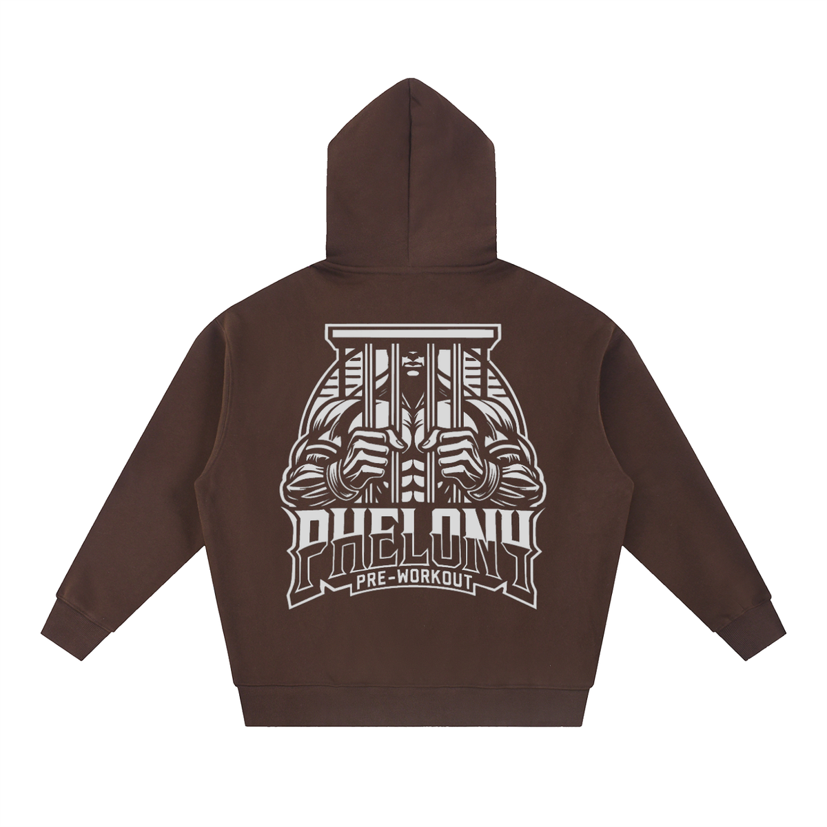 PHELONY Oversized Boxy Hoodie W/ Zipper