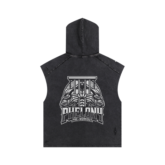 PHELONY Snow Washed Hooded Tank
