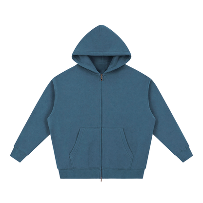 PHELONY Oversized Boxy Hoodie W/ Zipper