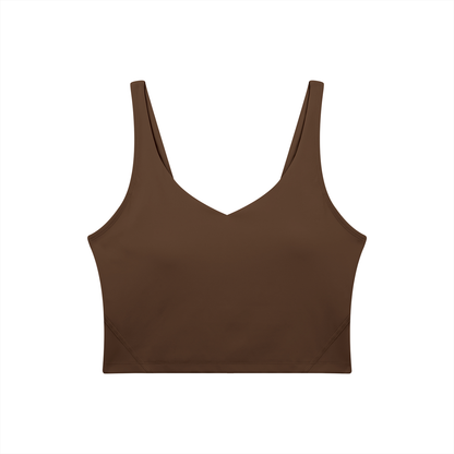PHELONY Women's V-Neck Yoga Sports Bra