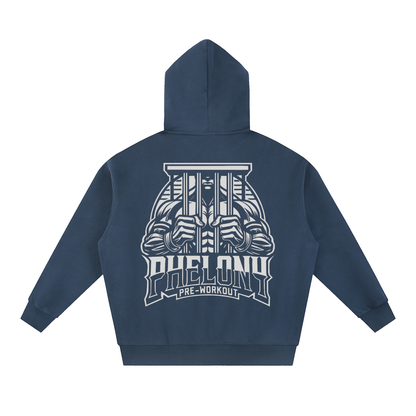 PHELONY Oversized Boxy Hoodie W/ Zipper