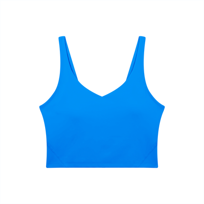PHELONY Women's V-Neck Yoga Sports Bra