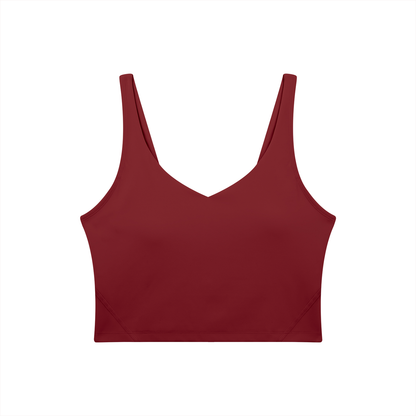 PHELONY Women's V-Neck Yoga Sports Bra