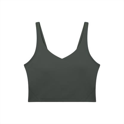 PHELONY Women's V-Neck Yoga Sports Bra