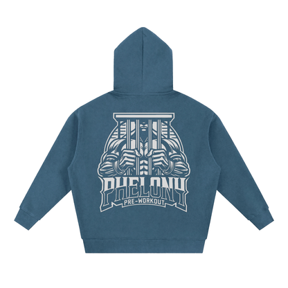 PHELONY Oversized Boxy Hoodie W/ Zipper