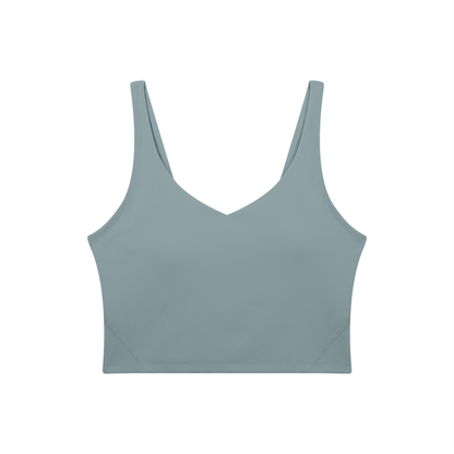 PHELONY Women's V-Neck Yoga Sports Bra